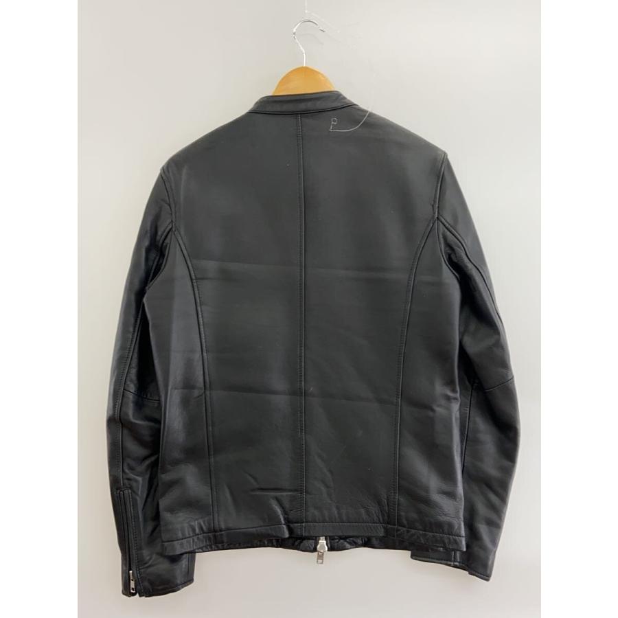 ITEMS URBAN RESEARCH◇レザージャケット・ブルゾン/38/羊革/BLK/無地