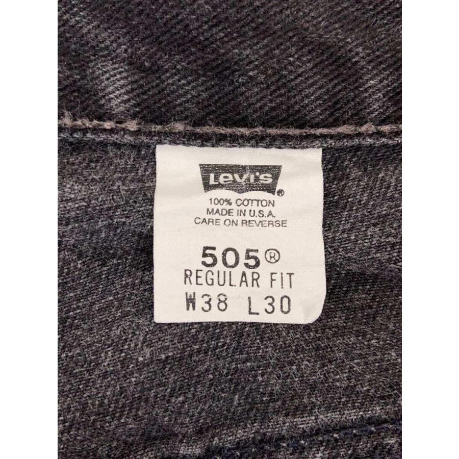 Levi’s◆505/REGULAR FIT/USA/ストレートパンツ/M/デニム/BLK/505//｜ssol-shopping｜04