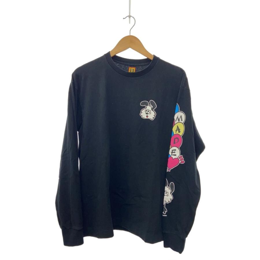 HUMAN MADE ブラック長袖Tシャツ Human Made ブラック 長袖Tシャツ M