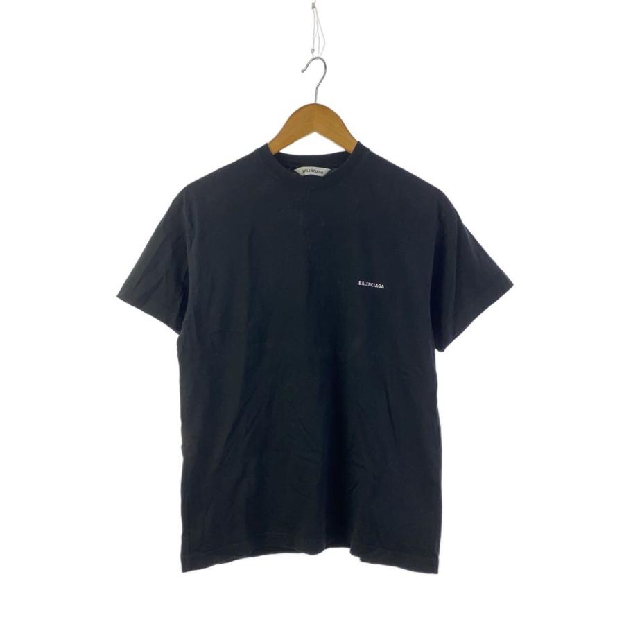 BALENCIAGA◇Tシャツ/L/コットン/BLK : セカンドストリートYahoo!店