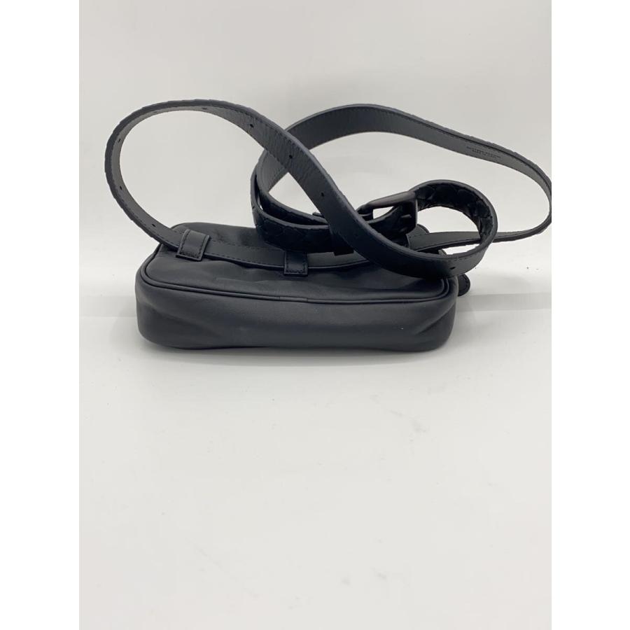 BOTTEGA VENETA◆ショルダーバッグ/レザー/BLK/無地/ｂ07274024aの画像