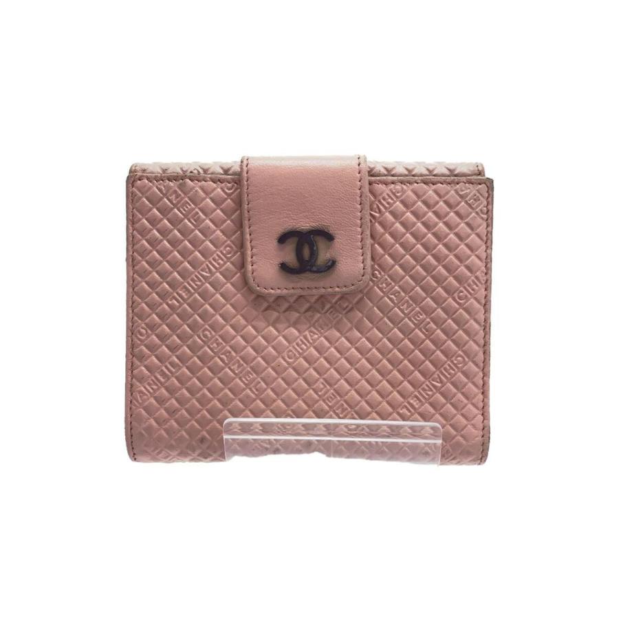 CHANEL シャネル 二つ折り財布 マイクロ チョコバー ココマーク Wホック