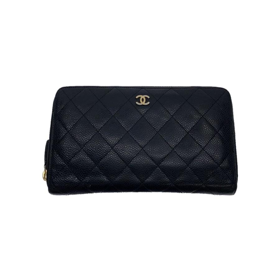 CHANEL◇長財布/レザー/BLK/無地/レディース/19379055 : セカンド