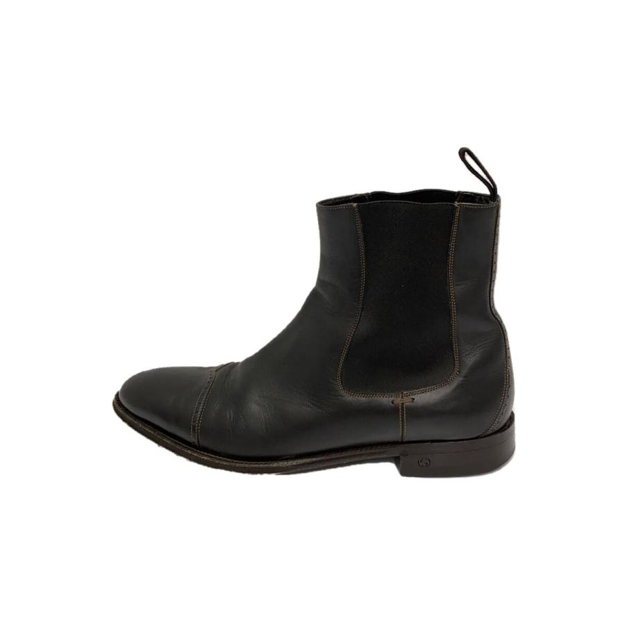 GUCCI◇サイドゴアブーツ/UK6.5/BLK/レザー/138165 : セカンド 