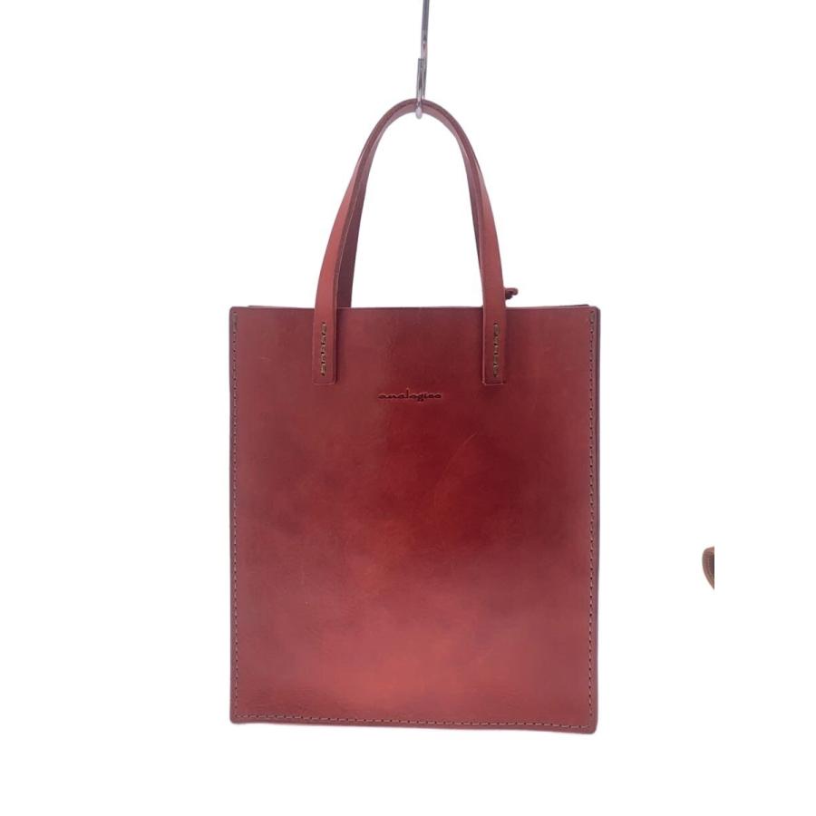 analogico◇トートバッグ/レザー/RED : セカンドストリートYahoo!店