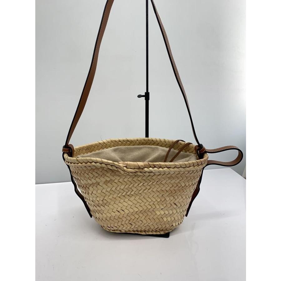 LOEWE◇ドローストリングバケットバッグ/カゴバッグ/--/BEG : セカンド