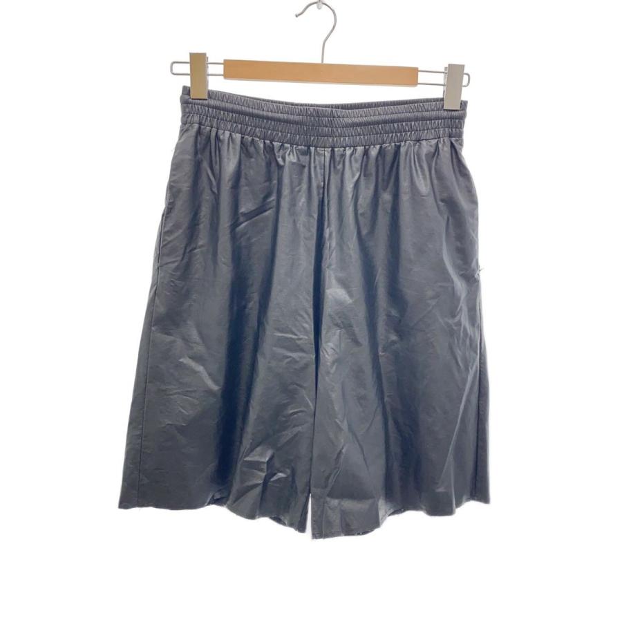 MM6 Maison Margiela フェイクレザー　キュロット ハーフパンツ MM6◇ショートパンツ/S/フェイクレザー/BLK/無地/S52MU0072 : セカンド
