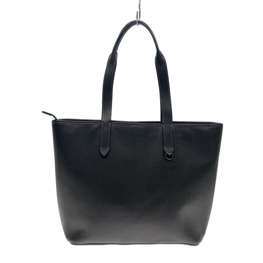 COACH◇サリバントート/トートバッグ/レザー/BLK/無地/M2323-C9876