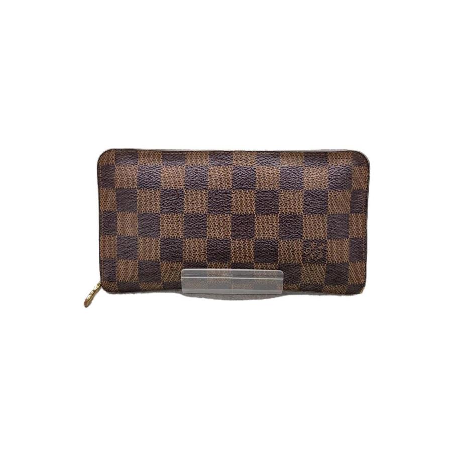 ルイヴィトン　エベヌ　ポルトモネレディ LOUIS VUITTON◇ポルト・モネ・ジップ_ダミエ・エベヌ_BRW/PVC/BRW