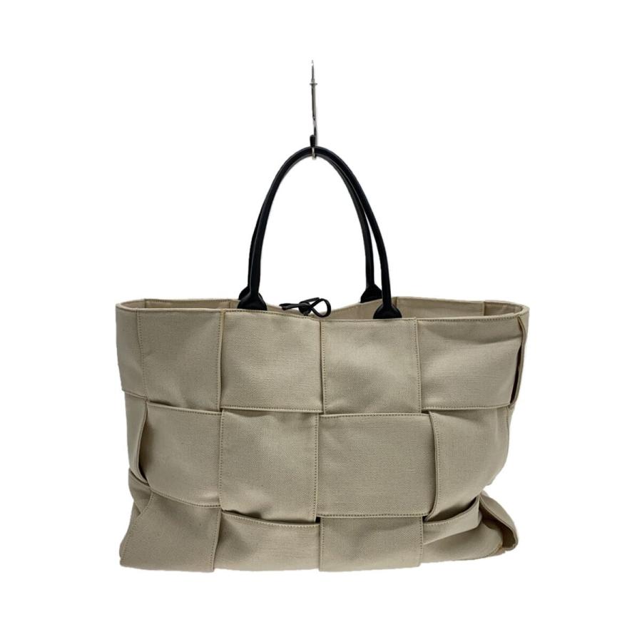 今週末までセール◎Bottega Veneta トートバッグ BOTTEGA VENETA◇トートバッグ/キャンバス/BEG/無地 : セカンド
