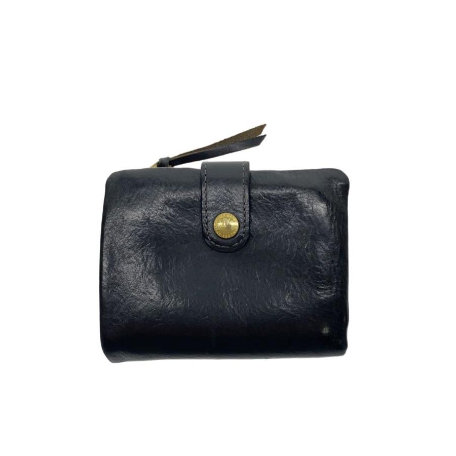 CINQ◇2つ折り財布/レザー/BLK/無地/レディース : セカンドストリート