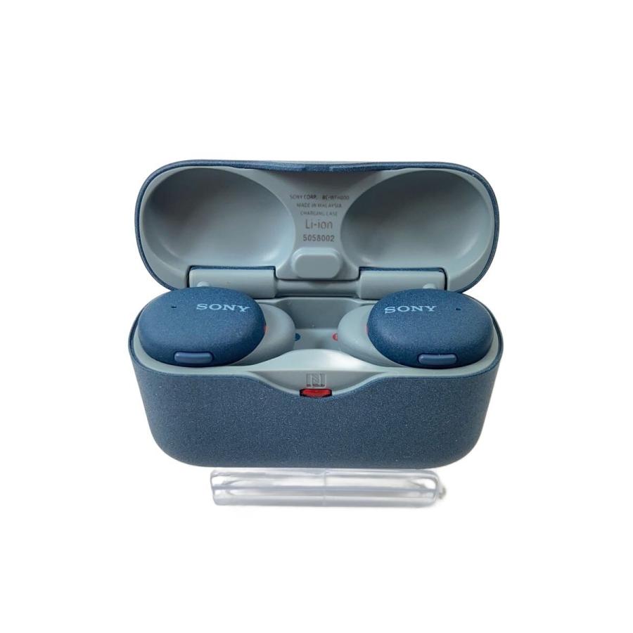 【美品】SONY WF-H800 SONY◇イヤホン・ヘッドホン WF-H800(L) BLU 使用感有 Blutooth