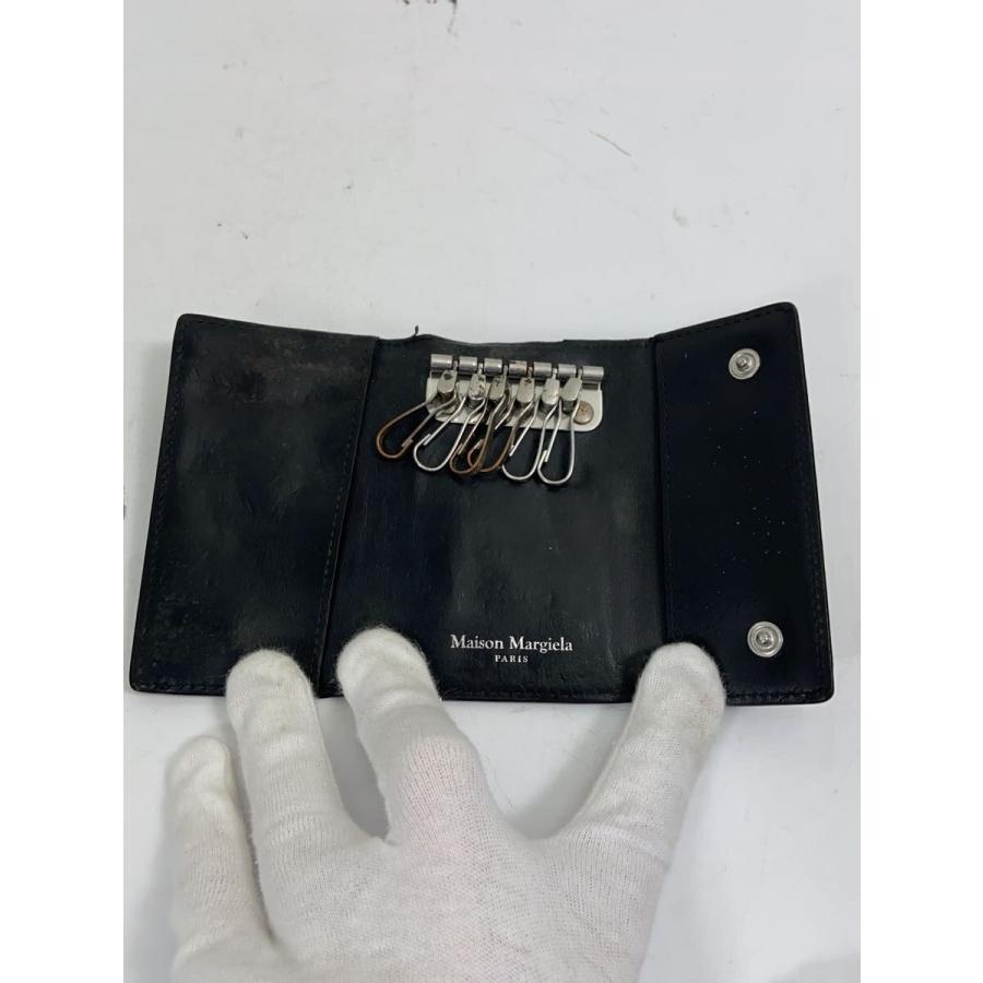 Maison Margiela◆4ステッチ/6連/キーケース/レザー/BLK/無地/メンズ/S55UA0026//_3