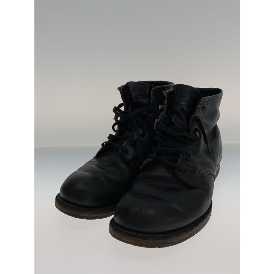 RED WING◇レースアップブーツ/US8/ブラック/レザー/9014 RED WING◇レースアップブーツ/US8/ブラック/レザー/9014