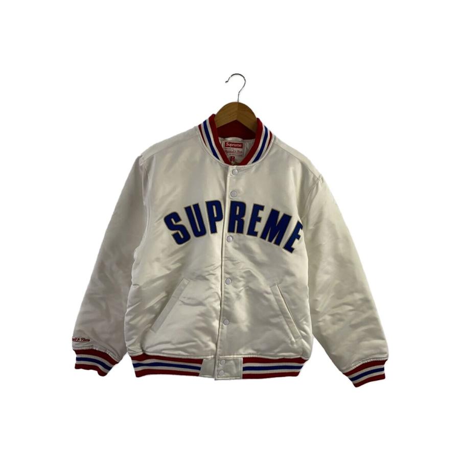 Supreme◇21SS/Mitchell & Ness Satin Varsity Jacket/M/ポリエステル