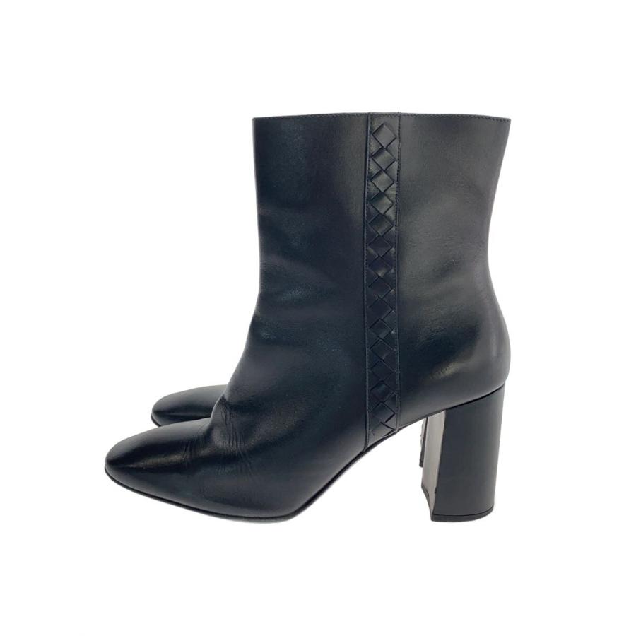 BOTTEGA VENETA◇ショートブーツ/39/BLK/レザー : セカンドストリート