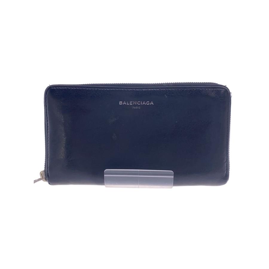 BALENCIAGA 長財布 ネイビー レザー BALENCIAGA◇長財布/レザー/BLK/メンズ/519641 : セカンドストリート