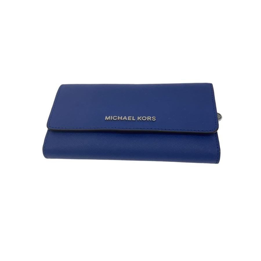 MICHAEL KORS◇長財布/レザー/NVY/無地/メンズ/35S8GTVF7L 