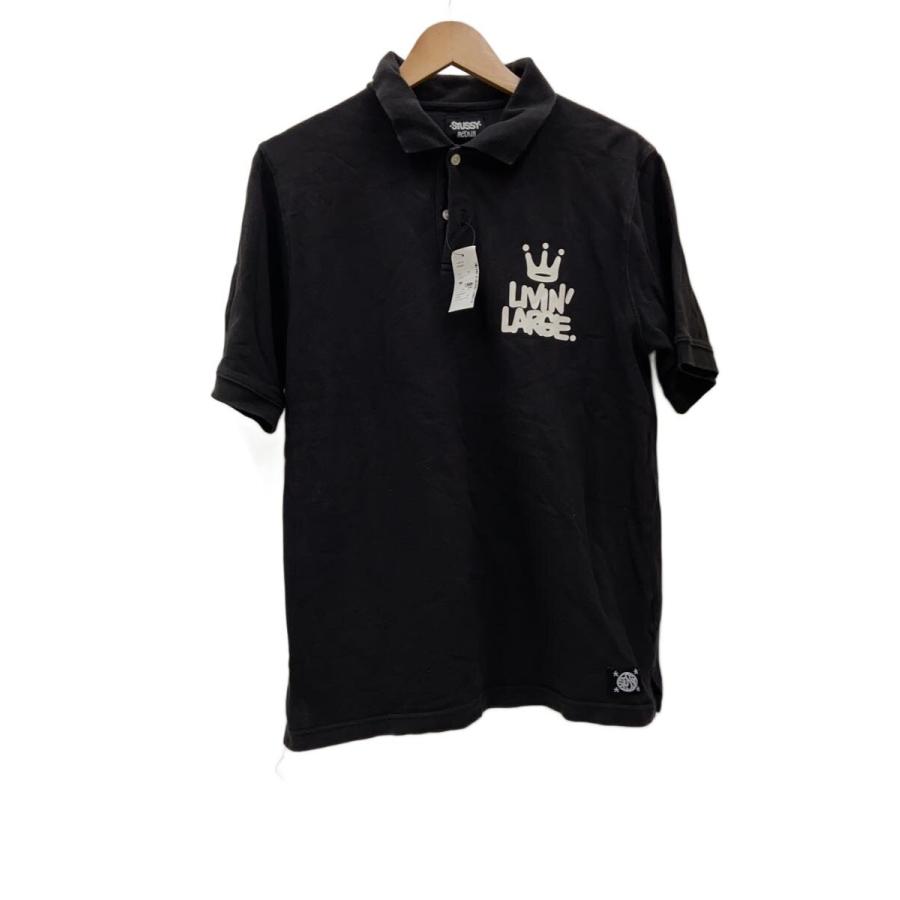 Stussy ポロシャツ ブラックMサイズ STUSSY◇ポロシャツ/M/コットン/BLK : セカンドストリートYahoo!店