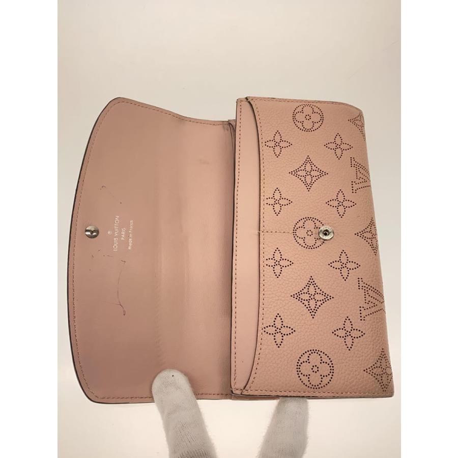 LOUIS VUITTON◆ポルト・フォイユ・イリス_マヒナ_BEG_ガレ/レザー/ピンクベージュ/レディース｜ssol-shopping｜04