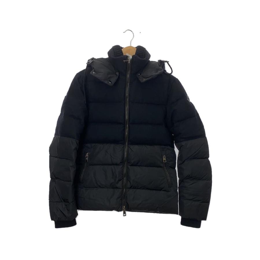 MONCLER◇NOIR GIUBBOTTO/ダウンジャケット/0/ウール/BLK : セカンド
