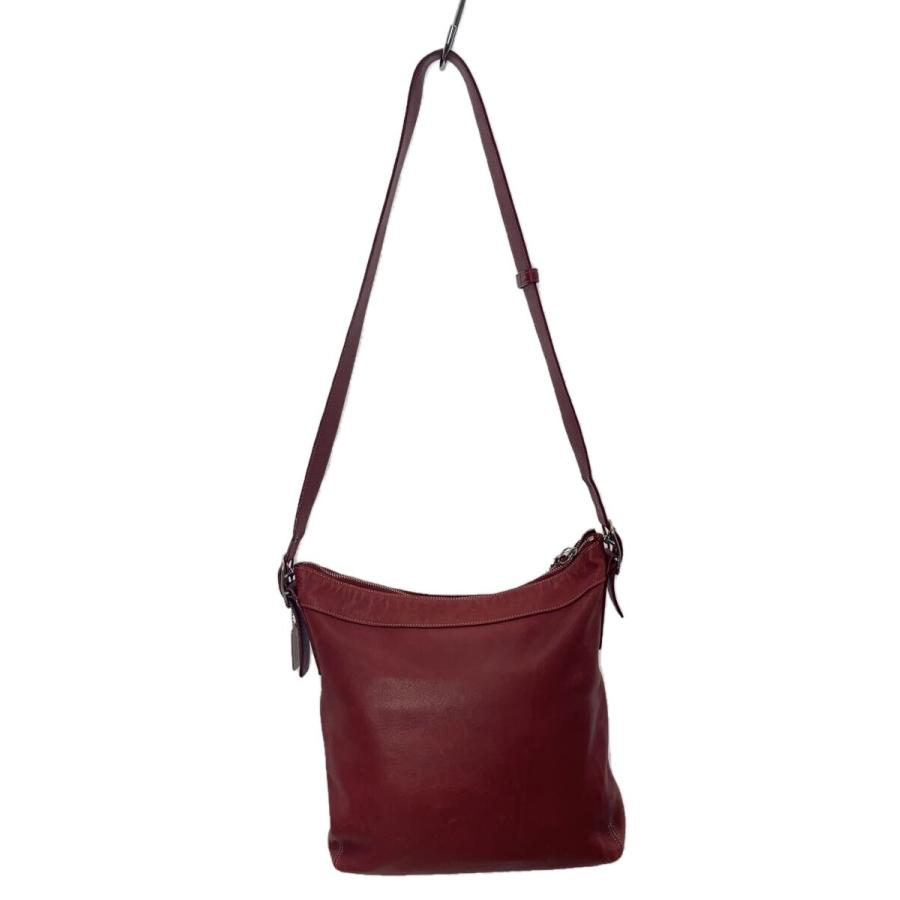 COACH◇OLD/ワンショルダーバッグ/レザー/RED/9188 : セカンド