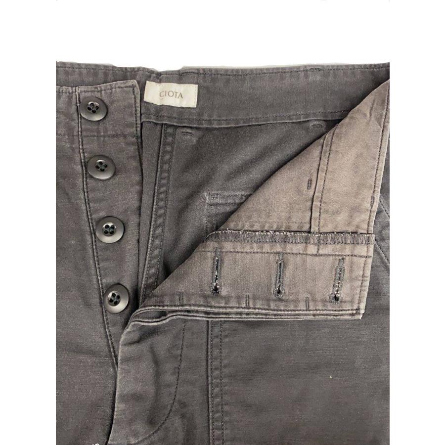 CIOTA◇22AW/スビンコットンバックサテンベイカーパンツ/4/コットン