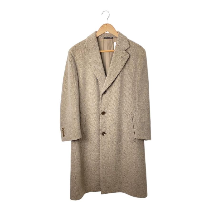 PAL ZILERI◇イタリア製/ヘリンボーン/チェスターコート/50/アルパカ