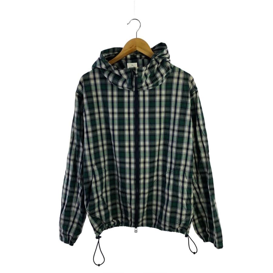 POP TRADING COMPANY◇フーディーコットンジャケット/L/コットン/GRN