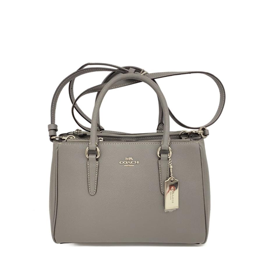 COACH◇ミニサリー キャリーオール/2WAY/ショルダーバッグ/--/GRY