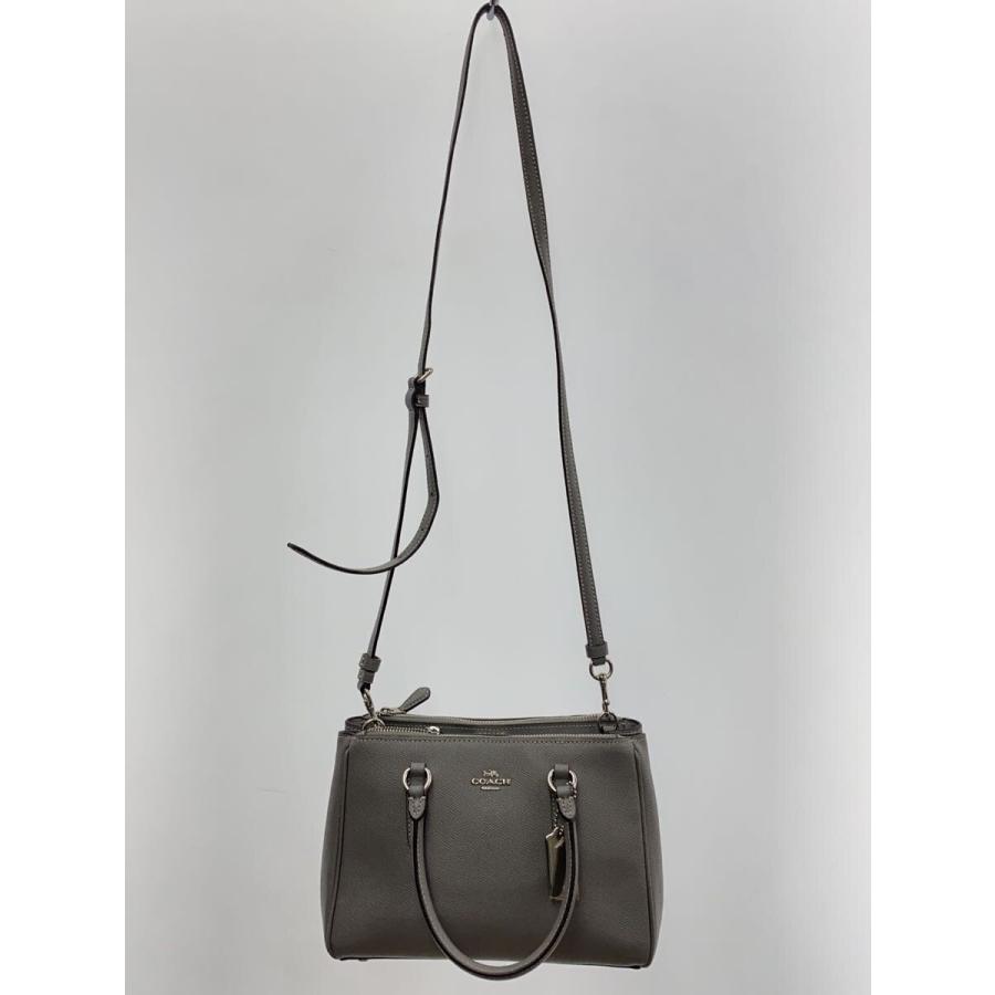 COACH◇ミニサリー キャリーオール/2WAY/ショルダーバッグ/--/GRY