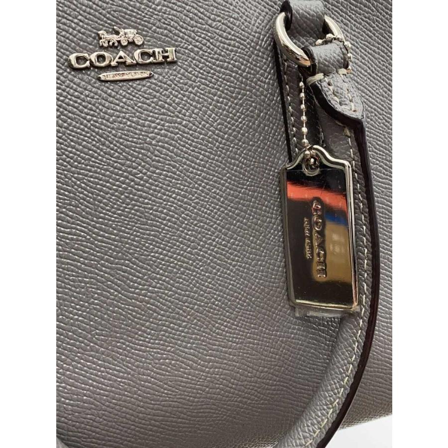 COACH◇ミニサリー キャリーオール/2WAY/ショルダーバッグ/--/GRY