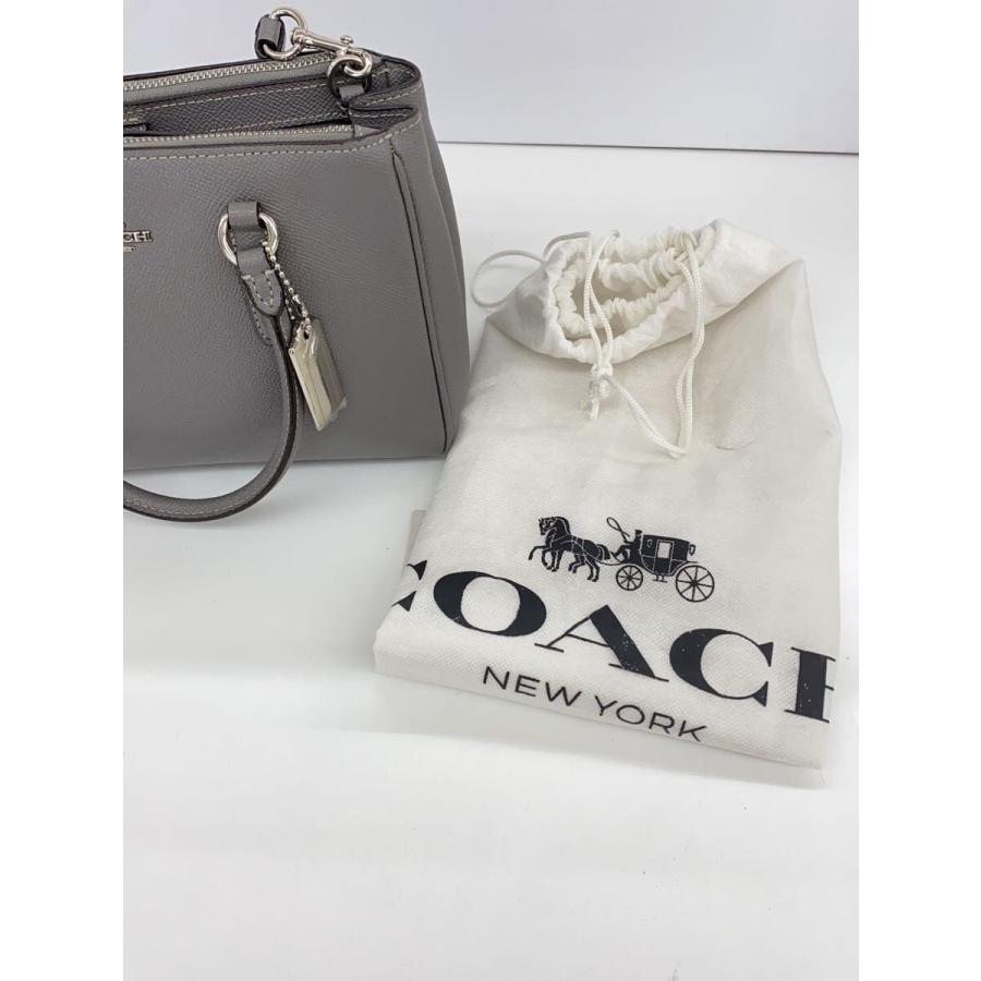 COACH◇ミニサリー キャリーオール/2WAY/ショルダーバッグ/--/GRY