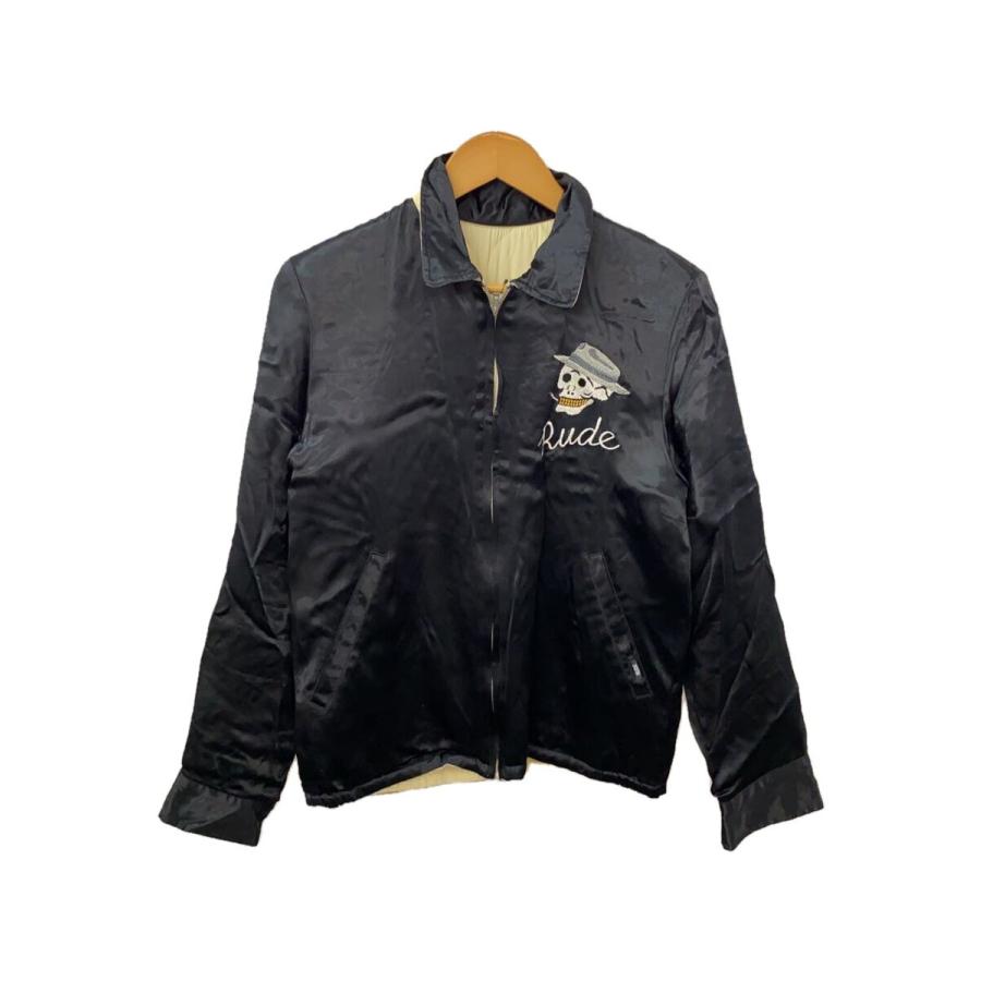 RUDE GALLERY◇スカジャン/2/レーヨン/BLK// : セカンドストリート