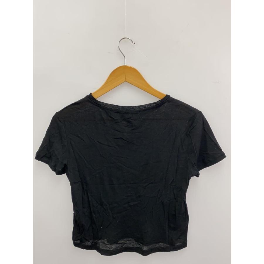 miu miu ブラック 半袖ブラウス 36 S MIU MIU（Tシャツ(半袖/袖なし 