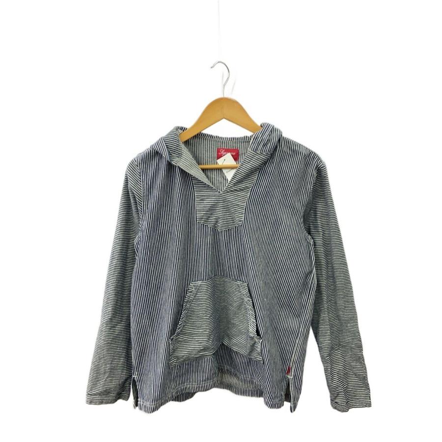 Supreme◇パーカー/M/コットン/NVY/ストライプ : セカンドストリート 