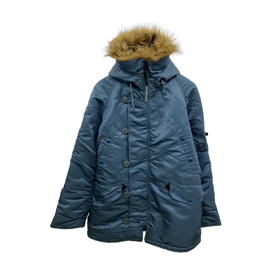 ALPHA INDUSTRIES◇N-3B/フライトジャケット/M/ナイロン/BLU/20024-47