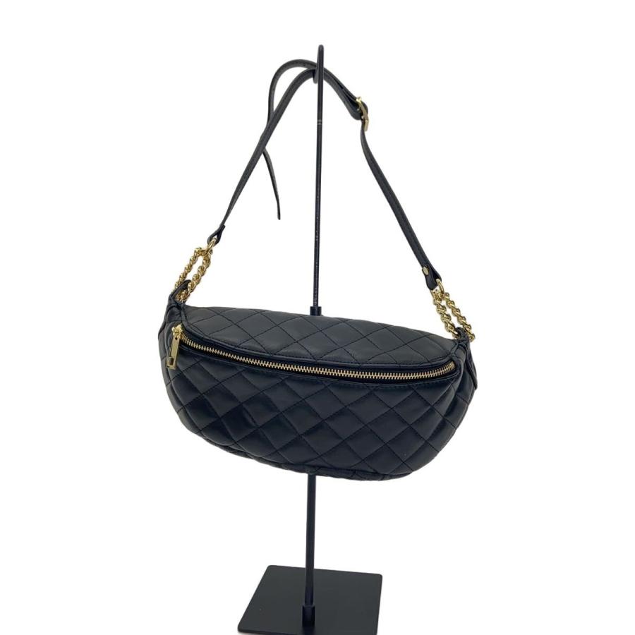 AULENTTI◇ショルダーバッグ/フェイクレザー/BLK/無地 : セカンド