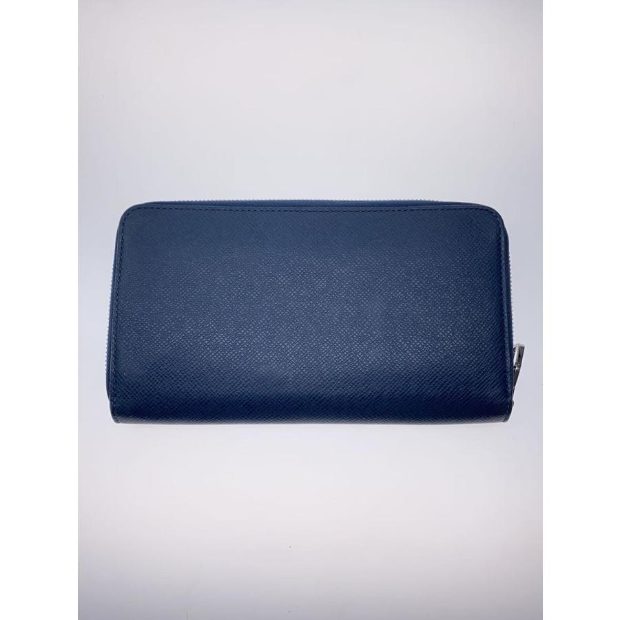 LOUIS VUITTON◇ジッピー・オーガナイザー_タイガ/レザー/BLU/無地