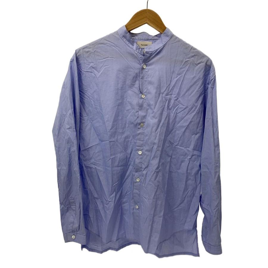 The CLASIK◇長袖シャツ/46/コットン/BLU/無地/22SS-CKSH-016