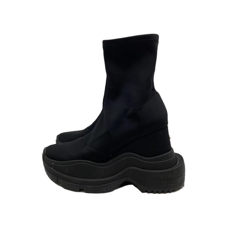 yello ダブルスニーカーショートブーツ　Sサイズ YELLO◇DOUBLE SNEAKER SHORT BOOTS/TOKYO BLACK/ブーツ/23.5cm/BLK