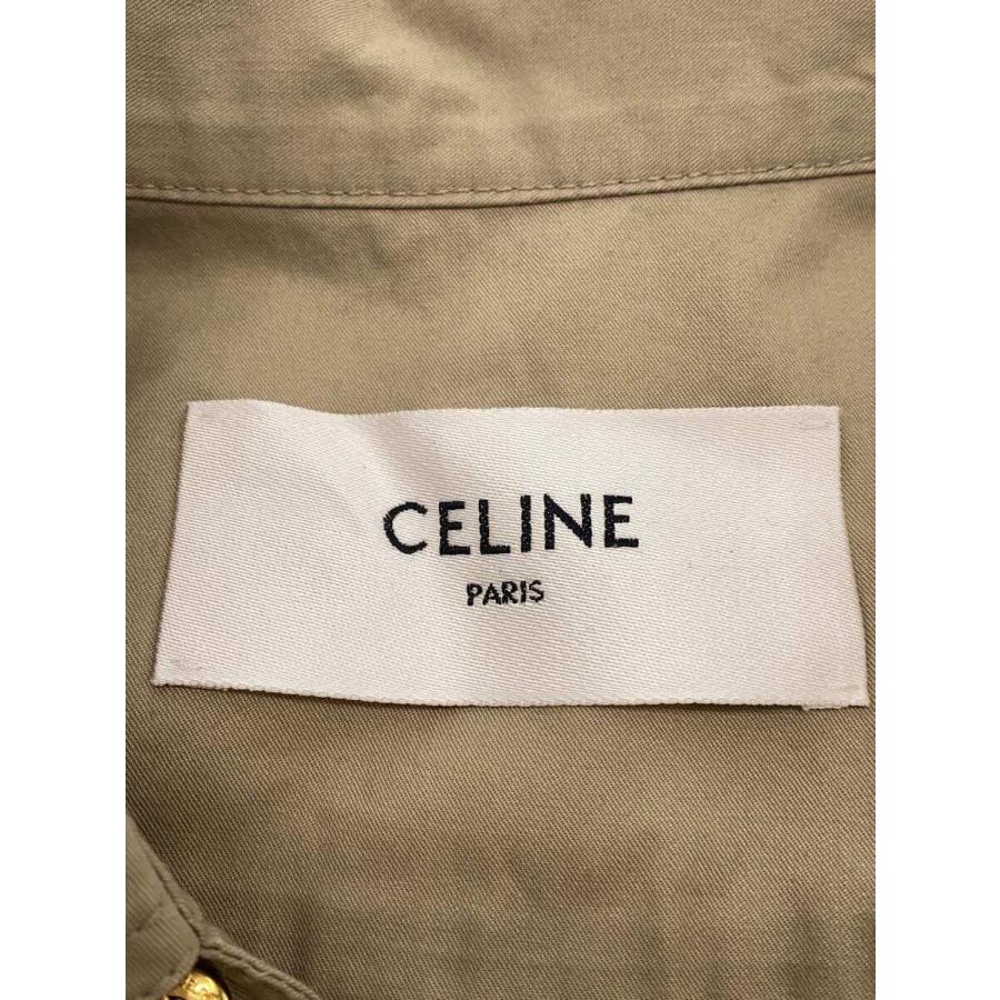 CELINE◆半袖ワンピース/38/コットン/BRW/2R32A204I.02BG/22SS/サファリシャツドレスの画像