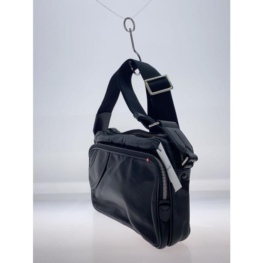 BALLY◇ショルダーバッグ/レザー/BLK/無地/スレ有/ : セカンド