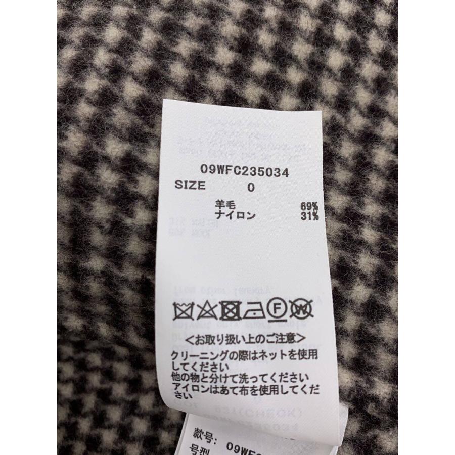 Mila Owen◇ウールリバーローブコート/0/ウール/BRW/千鳥格子 
