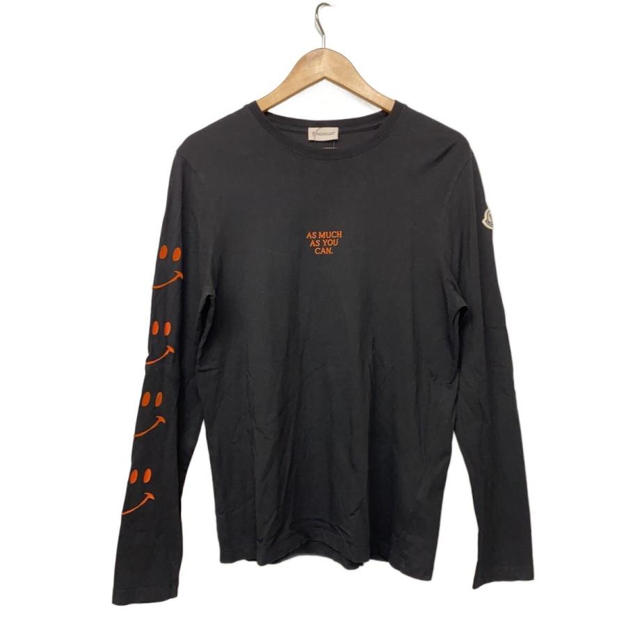 MONCLER モンクレール　MAGLIA T-SHIRT Tシャツ　L MONCLER◇MAGLIA T-SHIRT/長袖Tシャツ/S/コットン/BLK/F20918D70410
