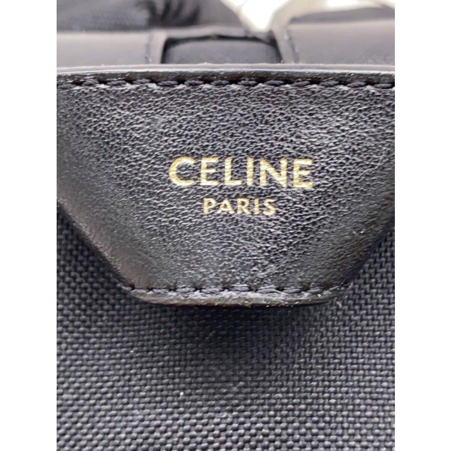 CELINE◆リュック/ナイロン/BLK/無地//_4