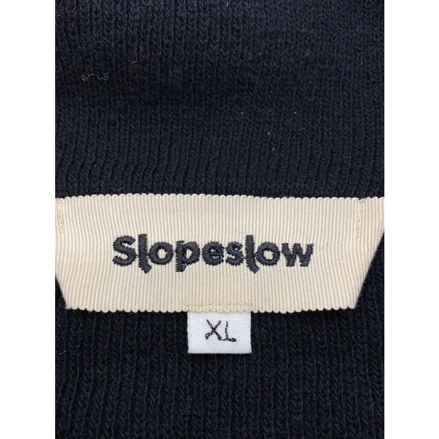 Slopeslow◇25AW/Hard twisted Shetlandwool type C-/XL/ウール/BLK 