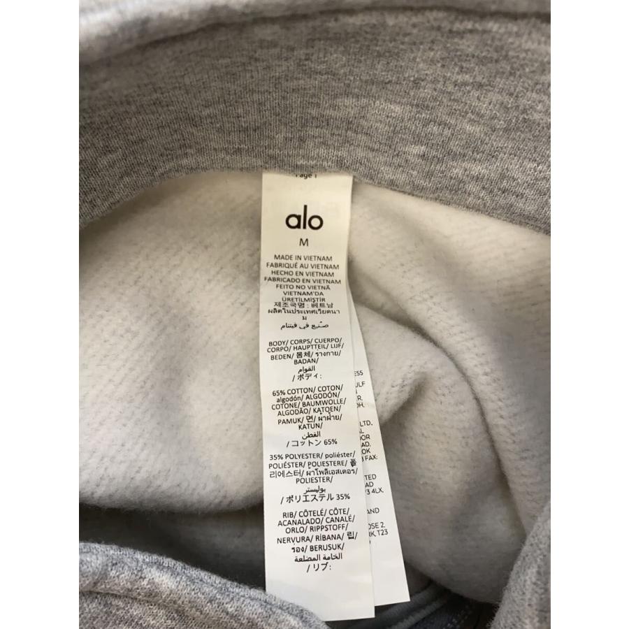 alo(ALO YOGA)◇Zip Pullover/ハーフジップスウェット/M/コットン/GRY