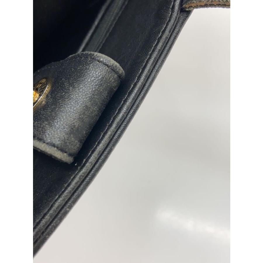 COACH◇オールドコーチ/ショルダーバッグ/レザー/BLK/無地/4157