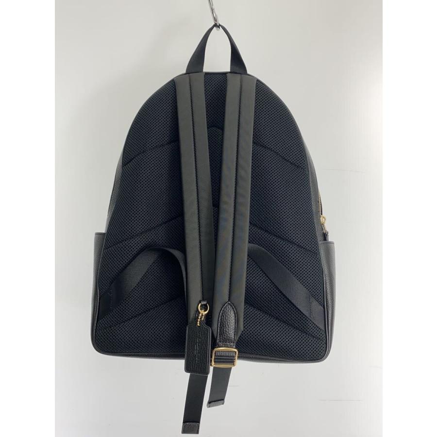 COACH◇ラージ・コートバックパック/レーヨン/BLK : セカンド
